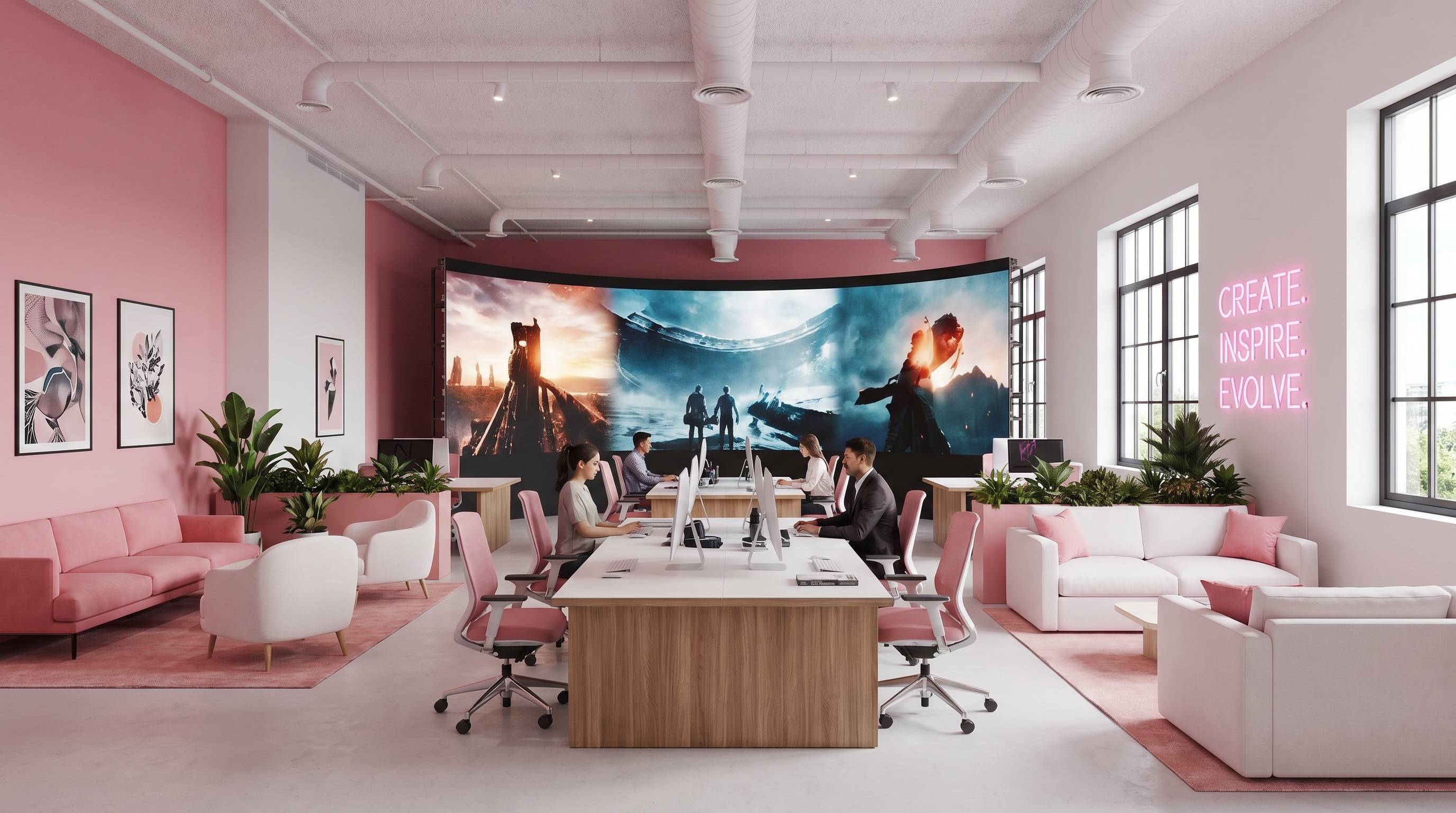 海角影视传媒公司办公环境